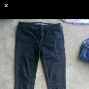 Black American Eagle Pants